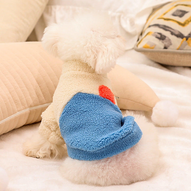 Pet Autumn And Winter Wool Proof Lamb Clothes