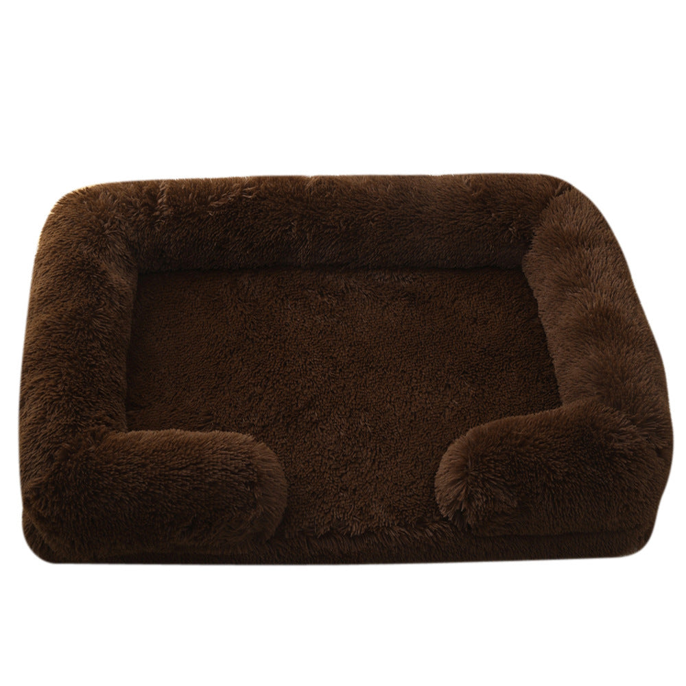 Plush Round Pet Bed Dog Bed Winter