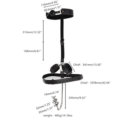 Anal Hook Set To Assist In Mandatory Binding Of Collars And Handcuffs