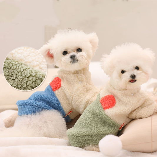 Pet Autumn And Winter Wool Proof Lamb Clothes