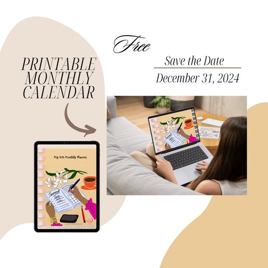 2025 Monthly Digital and Printable Calendar Planner